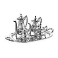 Reed & Barton Burgundy 5 Piece Tea Set